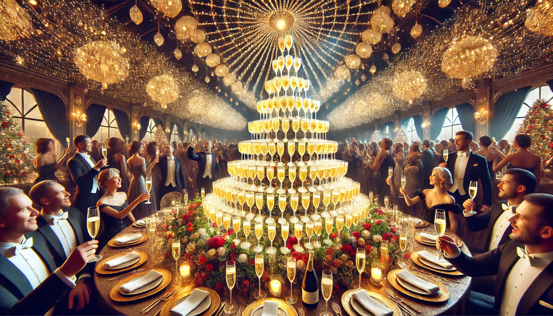 Šampano piramidė: Kaip Sukurti Prabangią Šventę